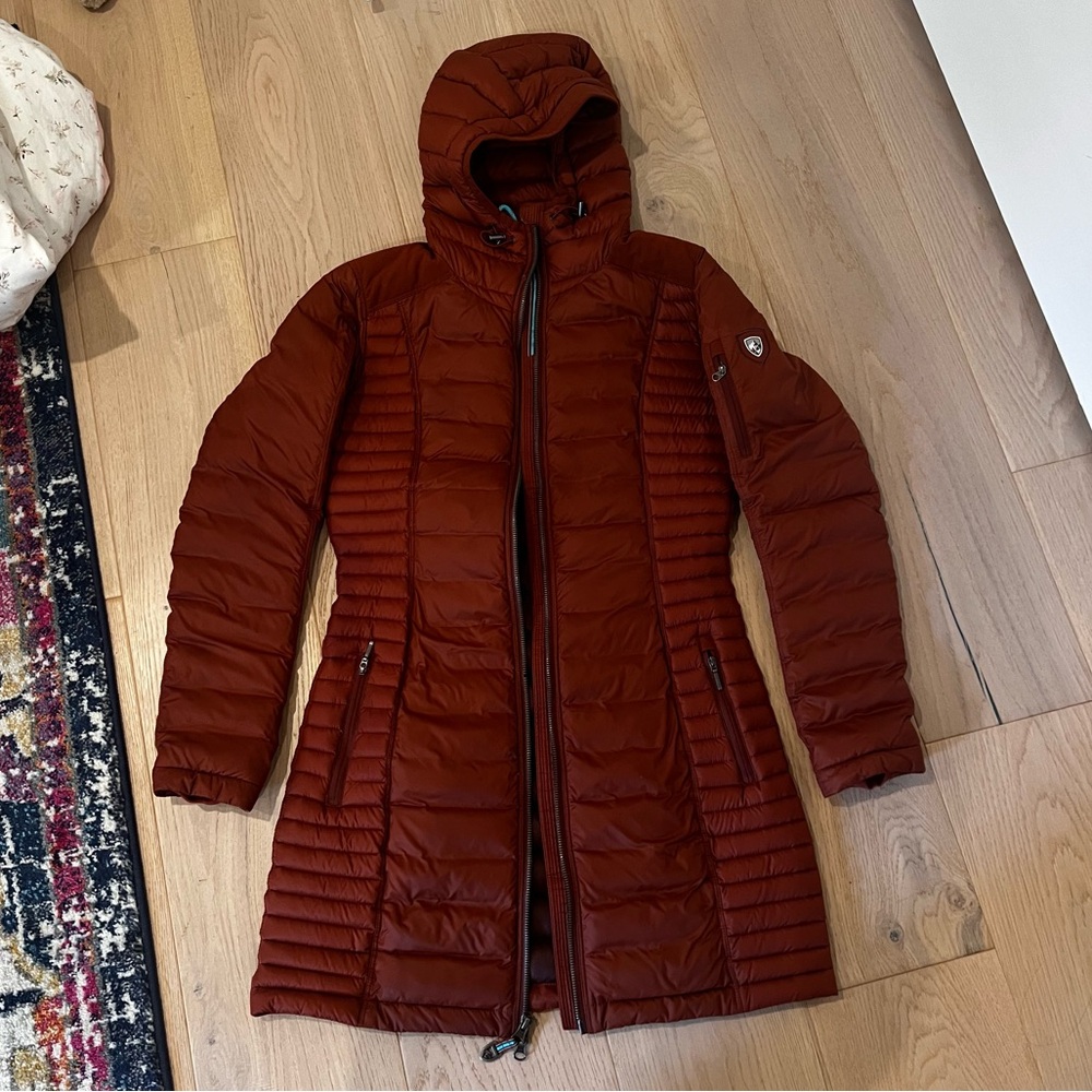 Kuhl long women’s puffer coat